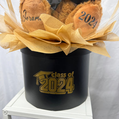 Graduation Bear Bubble Balloons Box